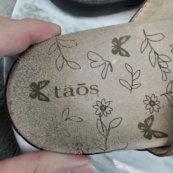 Taos Footwear Shoes Womens Size 9 Brown Leather Hero Strappy Sandals - Picture 2 of 10